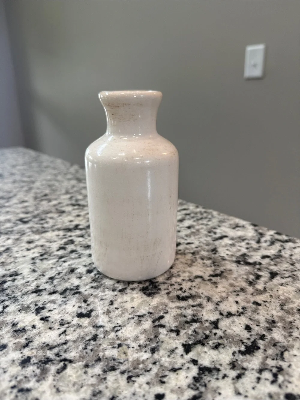Neutral Ceramic Decorative Bottle Vase Set - Cream